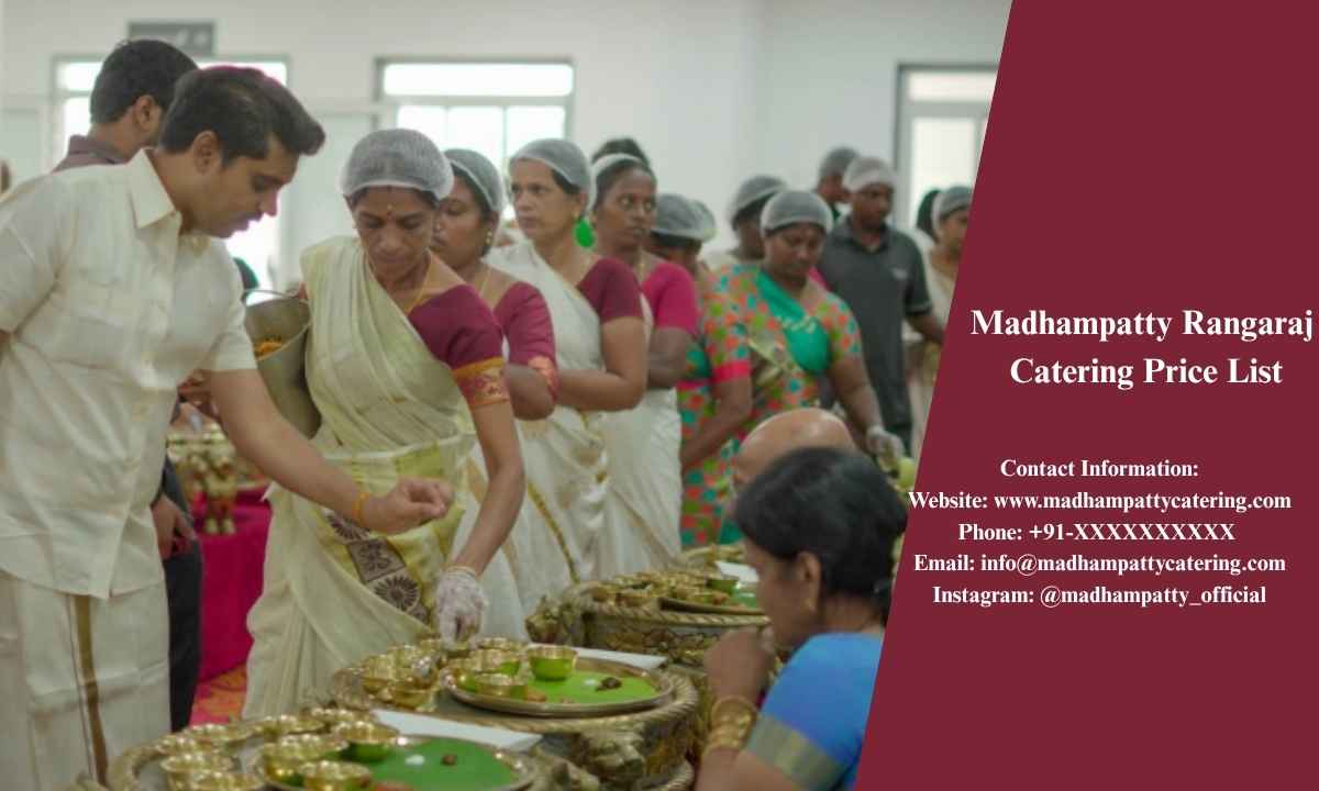 Madhampatty Rangaraj Catering Price List